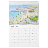 Calendrier de style aquarelle de Paphos par Paphos (Mar 2027)