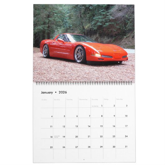 Calendrier de syndicat imprimé par coutume (Jan 2026)