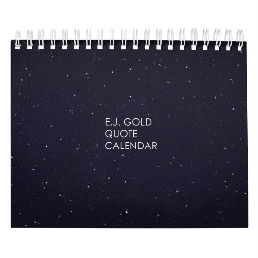 Calendrier de Tableau de citation d'or d'E.J (Protection)