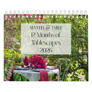 Calendrier de Tablescapes 2026 sur 12 Mois