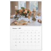 Calendrier de Tablescapes 2026 sur 12 Mois (Feb 2027)