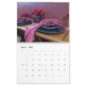 Calendrier de Tablescapes 2026 sur 12 Mois (Mar 2027)
