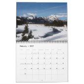Calendrier de taille moyenne du parc de Yellowston (Feb 2027)