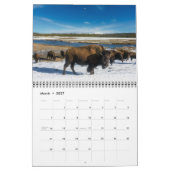 Calendrier de taille moyenne du parc Yellowstone (Mar 2027)