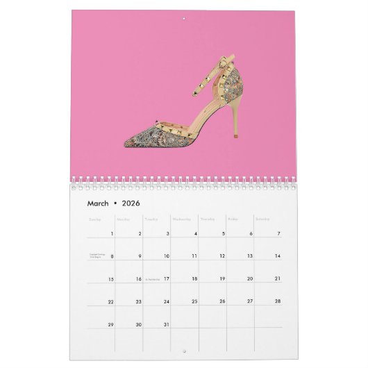 Calendrier de talons hauts (Mar 2026)