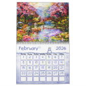 Calendrier de terre d'imaginaire par l'artiste (Feb 2026)