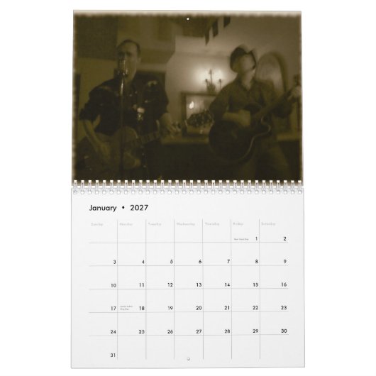 Calendrier de Tonk de Honky (Jan 2027)