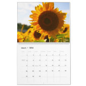 Calendrier de tournesol Accueil Mur agricole (Mar 2026)