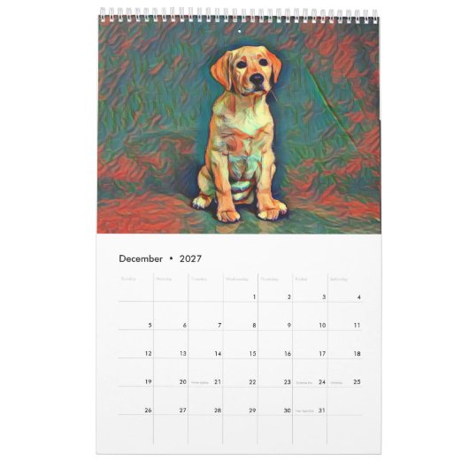 Calendrier de tous les travailleurs (Dec 2027)