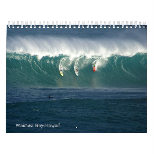 Calendrier de vagues de baie de Waimea grand (Protection)