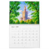 Calendrier de Varsovie – Monuments Dessinés à la M (Mar 2027)