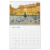 Calendrier de Varsovie – Monuments Dessinés à la M (Jan 2027)