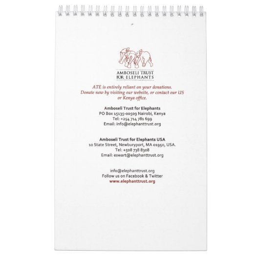 Calendrier de veaux (Dos)