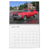 Calendrier de voiture Chevelle Muscle (Jan 2027)