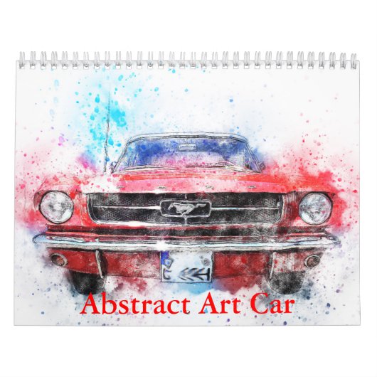 Calendrier de voiture d'art abstrait (Protection)