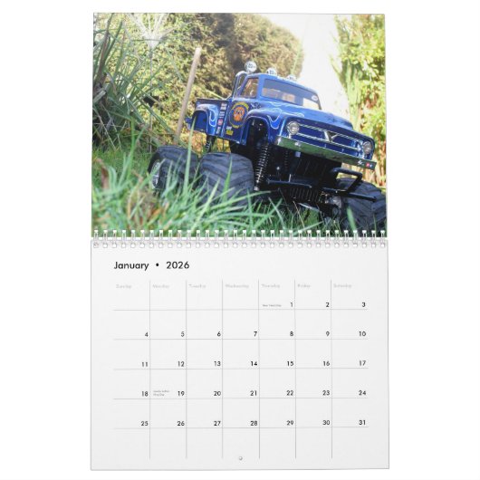 calendrier de voiture d'IconicRC.com 2012 RC (Jan 2026)