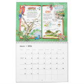 Calendrier de voyage aquarelle autour du monde 202 (Mar 2026)