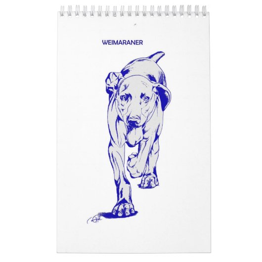 Calendrier de Weimaraner par Candra (Protection)