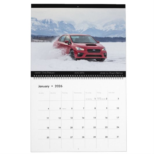 Calendrier de WSC 2016 (Jan 2026)