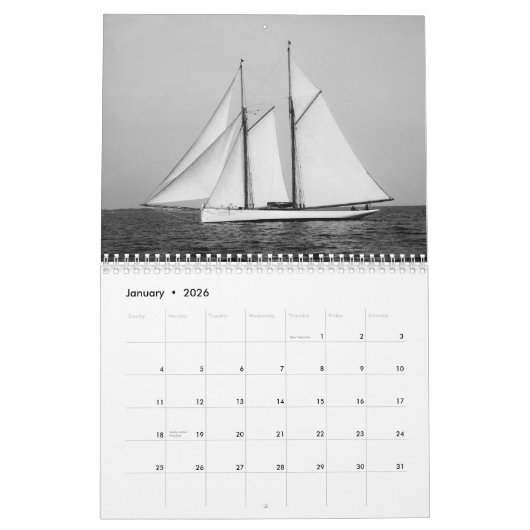 Calendrier de yacht (Jan 2026)