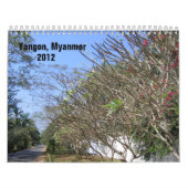 Calendrier de Yangon 2012 de vie quotidienne (Protection)