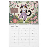 Calendrier de Yoga pour Chats 2026 (Mar 2027)
