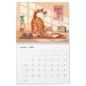 Calendrier de Yoga pour Chats 2026 (Jan 2027)
