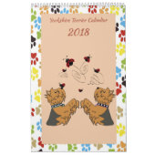 Calendrier de Yorkshire Terrier (Protection)