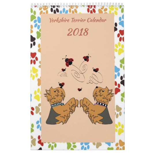 Calendrier de Yorkshire Terrier (Protection)