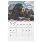 Calendrier de Zion National Park-Utah USA (Feb 2027)