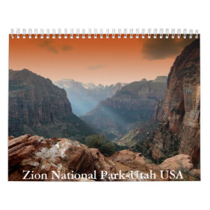 Calendrier de Zion National Park-Utah USA