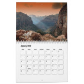 Calendrier de Zion National Park-Utah USA (Jan 2026)