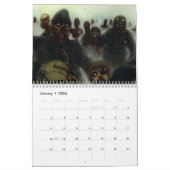 Calendrier de zombis de Halloween (Jan 2026)