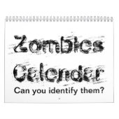 Calendrier de zombis.  Pouvez-vous les identifier (Protection)