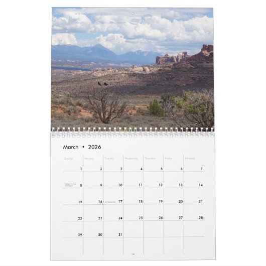 Calendrier Dead Horse Point, Utah (Mar 2026)