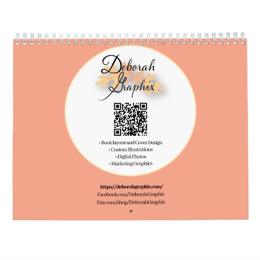 Calendrier DeborahGraphix 2025 (Dos)