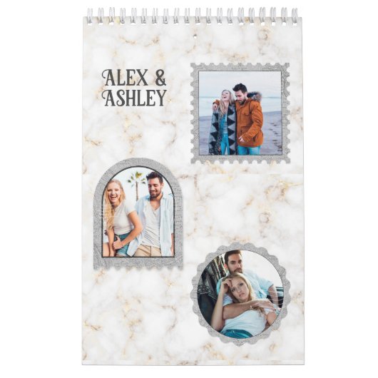 Calendrier Déco Art moderne Nom de la photo Customisée (Protection)