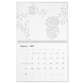 Calendrier Décor, gris pâle (Feb 2027)