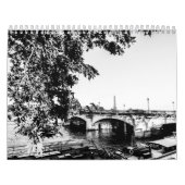 Calendrier Décor maison parisien noir et blanc (Protection)