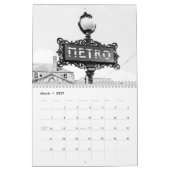 Calendrier Décor maison parisien noir et blanc (Mar 2027)