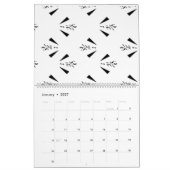 Calendrier Décoratif, Gris Charbon (Jan 2027)