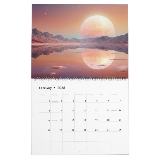 Calendrier Deep Space Realms 2026 (Feb 2026)