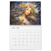 Calendrier Déesse Flora – La beauté fluide de la nature (Mar 2027)