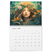 Calendrier Déesse Flora – La beauté fluide de la nature (Jan 2027)
