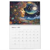 Calendrier Déesses galactiques et nuits étoilées (Feb 2027)