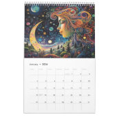 Calendrier Déesses galactiques et nuits étoilées (Jan 2026)