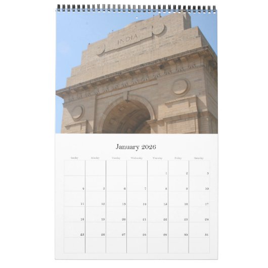 Calendrier delhi india (Jan 2026)