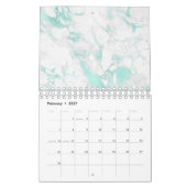 Calendrier Delicate Coral Clouds Art Navy Blue Sky Pastel (Feb 2027)
