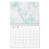 Calendrier Delicate Coral Clouds Art Navy Blue Sky Pastel (Mar 2027)