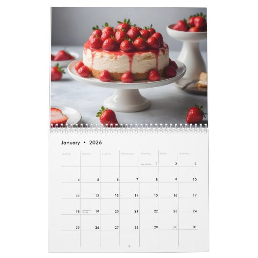 Calendrier Delicious Cakes (Jan 2026)